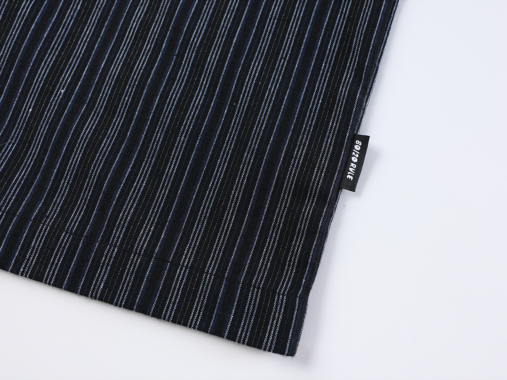 Vintage Striped Graphic Button-Up Shirt
