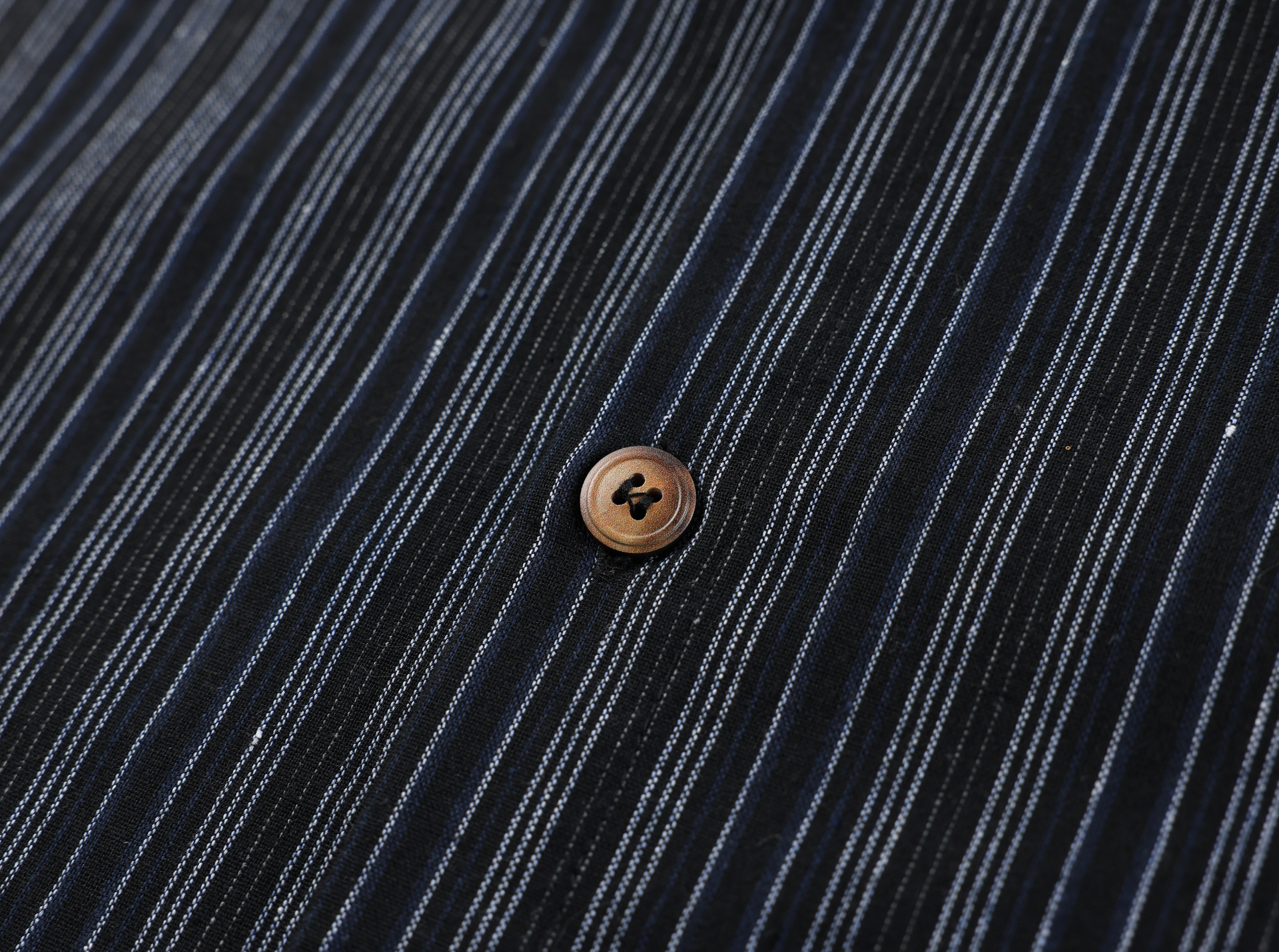 Vintage Striped Graphic Button-Up Shirt