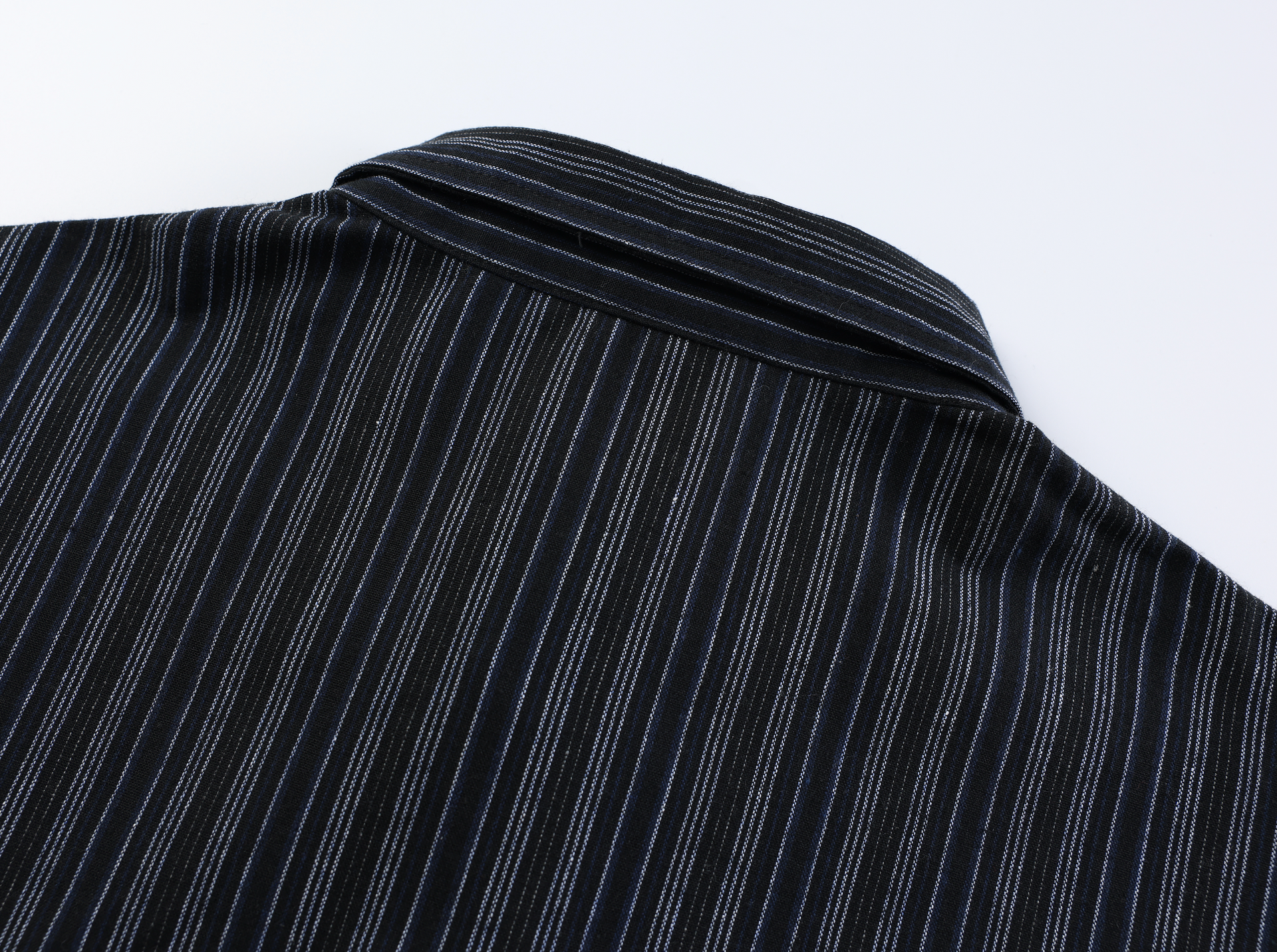 Vintage Striped Graphic Button-Up Shirt
